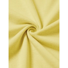 Women's Casual Short Sleeve T-Shirt - Vibrant Yellow Spanish Letter Print with Lighthouse & Wave Design, Inspirational 