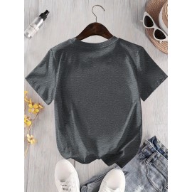 Women's Casual Graphic T-Shirt with 