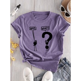 Women's Casual Graphic T-Shirt with 